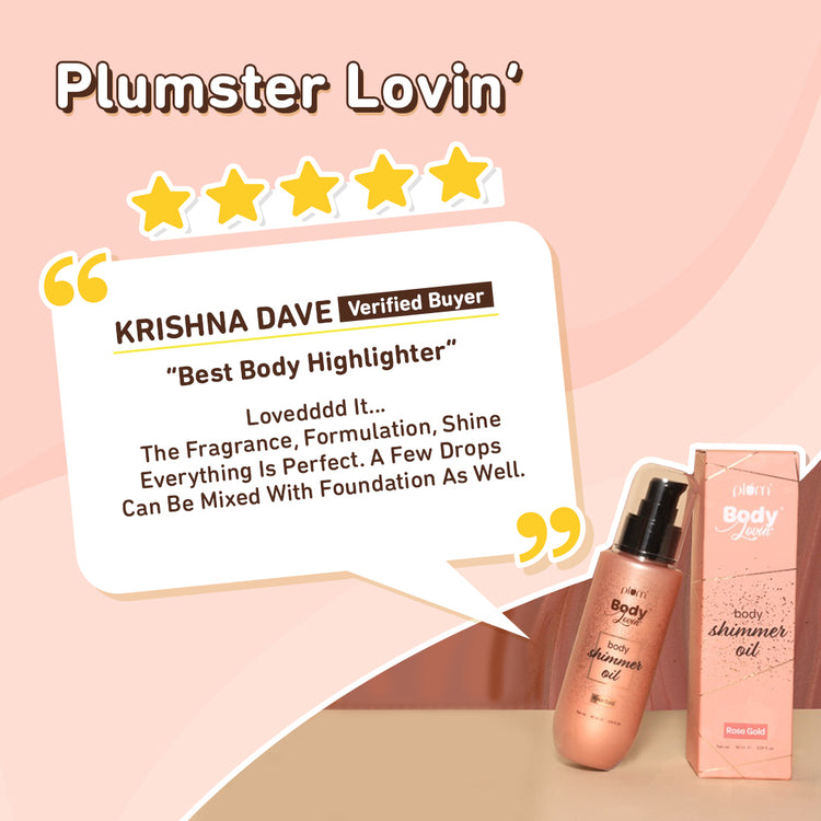Body Shimmer Oil - Rose Gold by Plum BodyLovin'