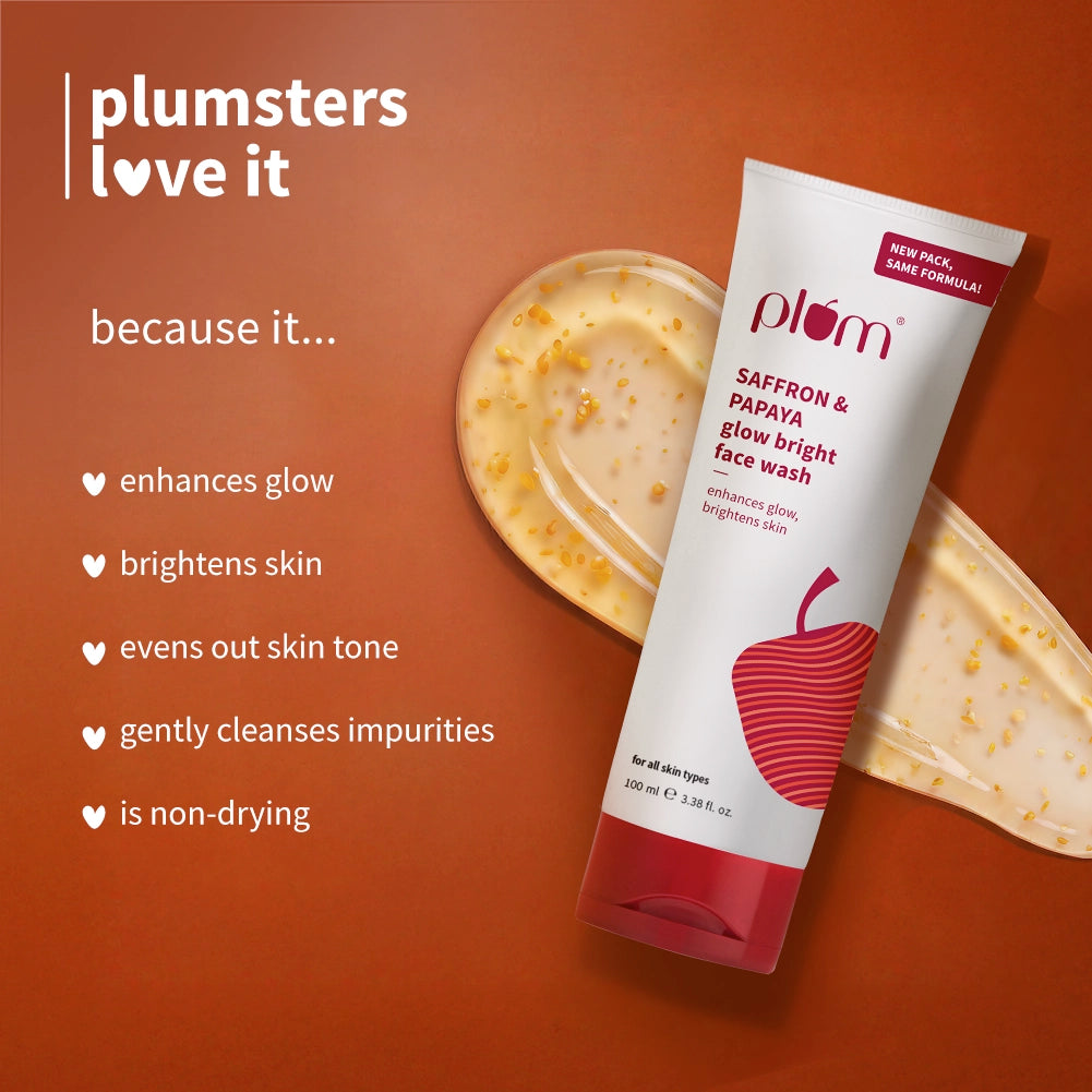 Saffron & Papaya Glow Bright Face Wash