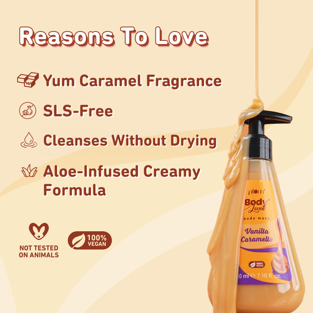 Vanilla Caramello Body Wash by Plum Body Lovin'