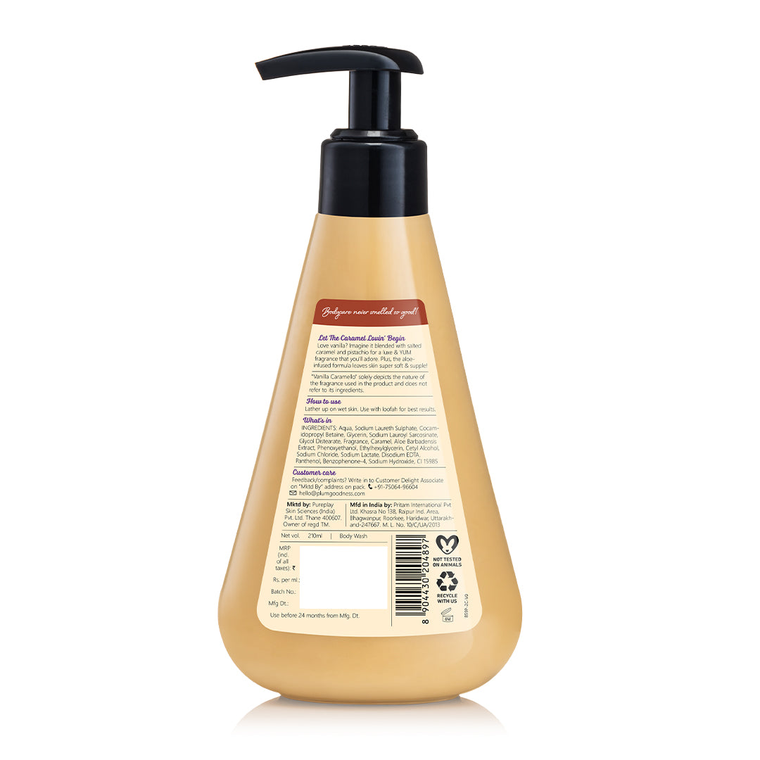 Vanilla Caramello Body Wash by Plum Body Lovin'