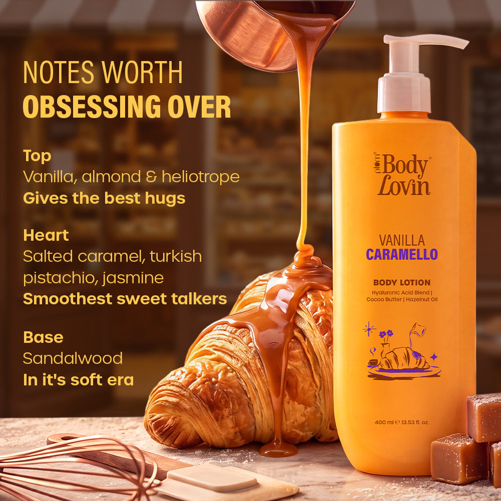 Vanilla Caramello Body Lotion by BodyLovin' (400 ml) - Pack of 2