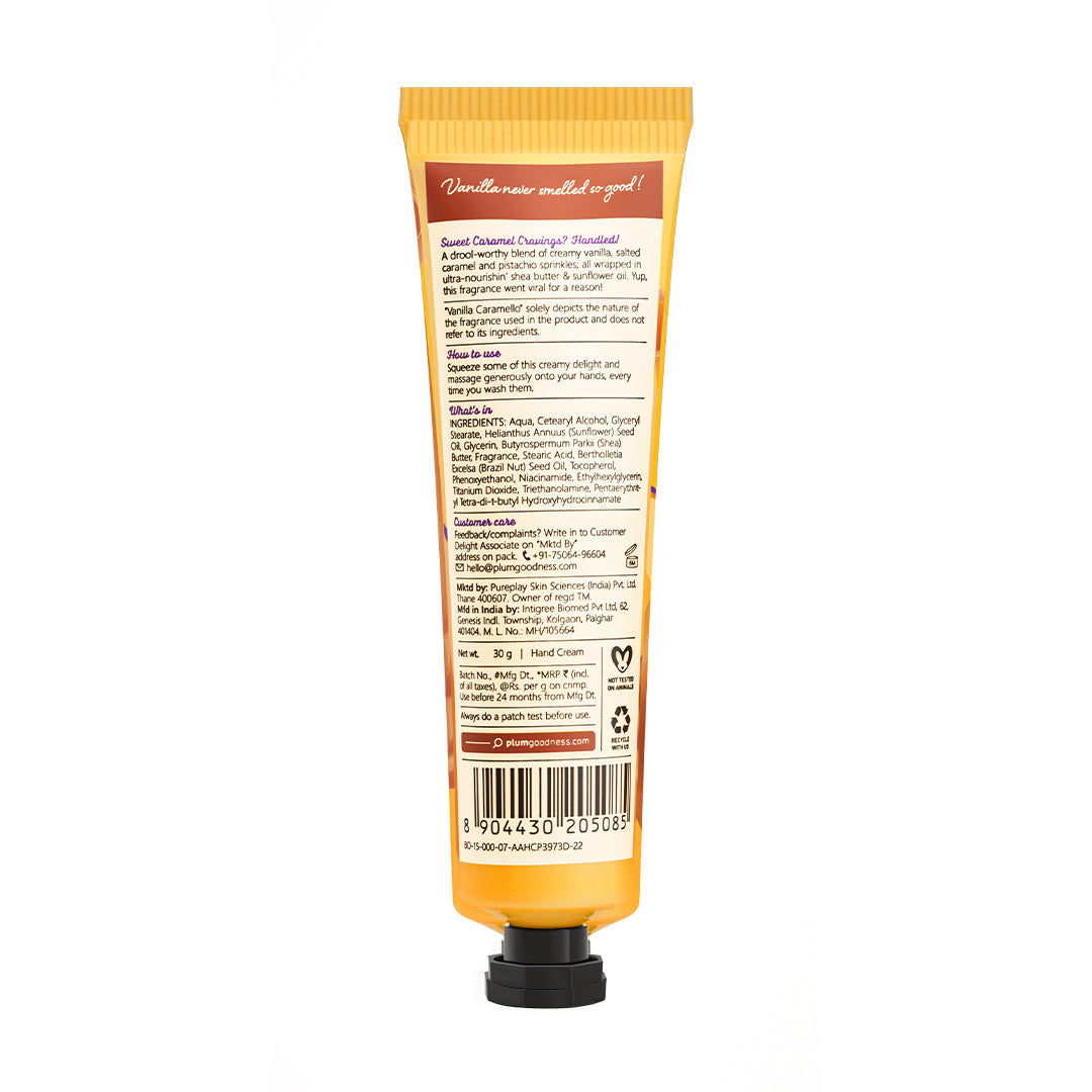 Vanilla Caramello Hand Cream by Plum Body Lovin'