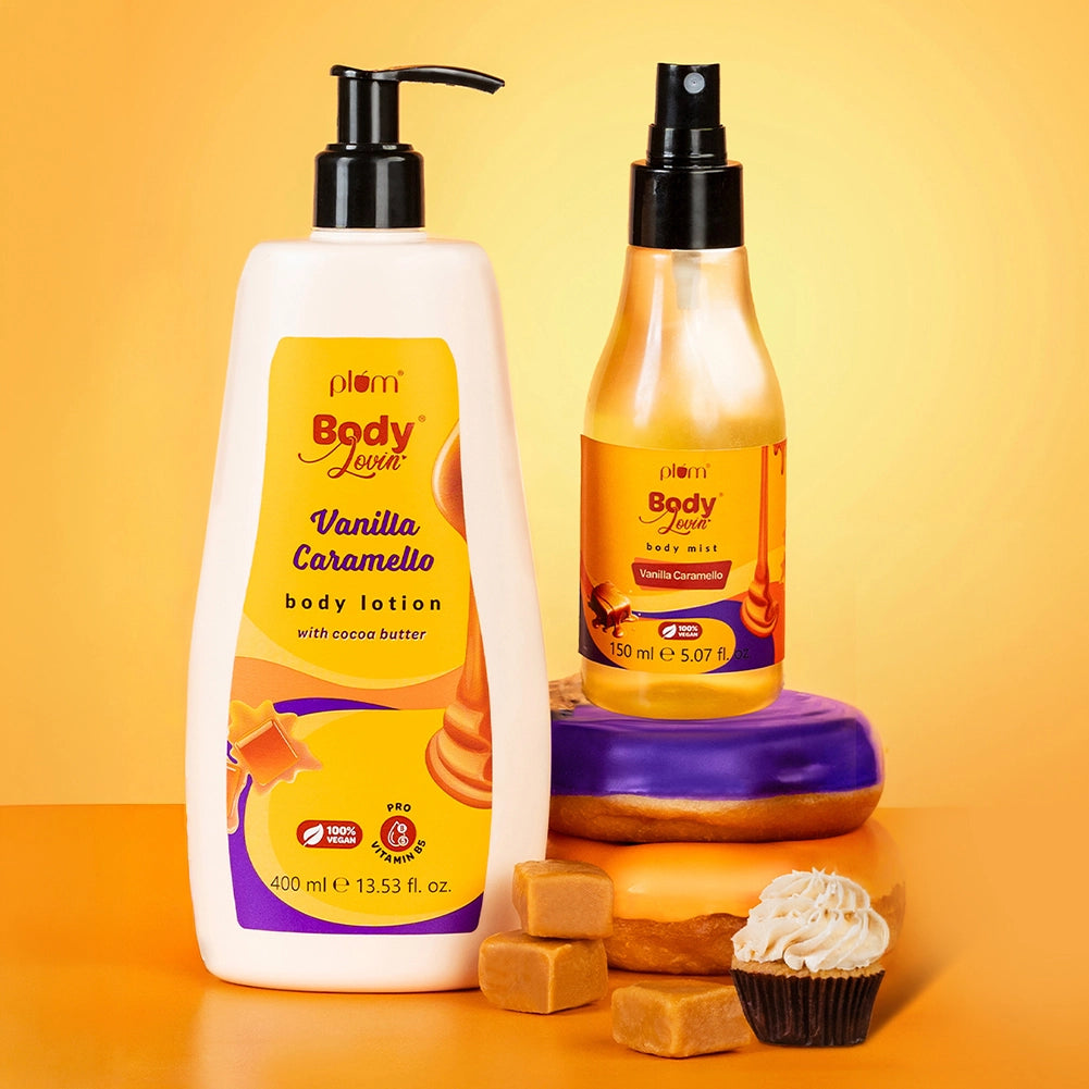 Vanilla Caramello Body Lotion & Body Mist Duo by BodyLovin'