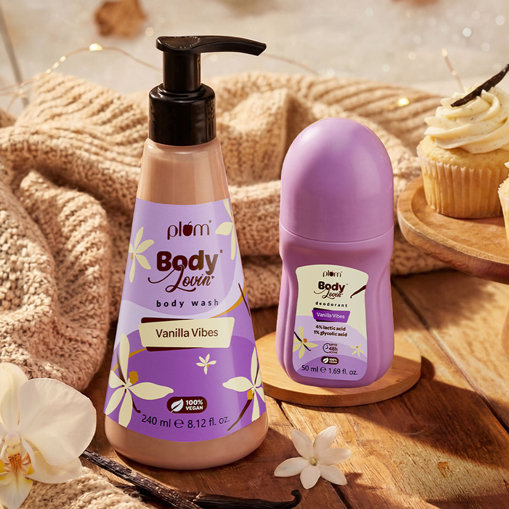 Warm Vanilla Body Wash & Roll-On Duo by BodyLovin'