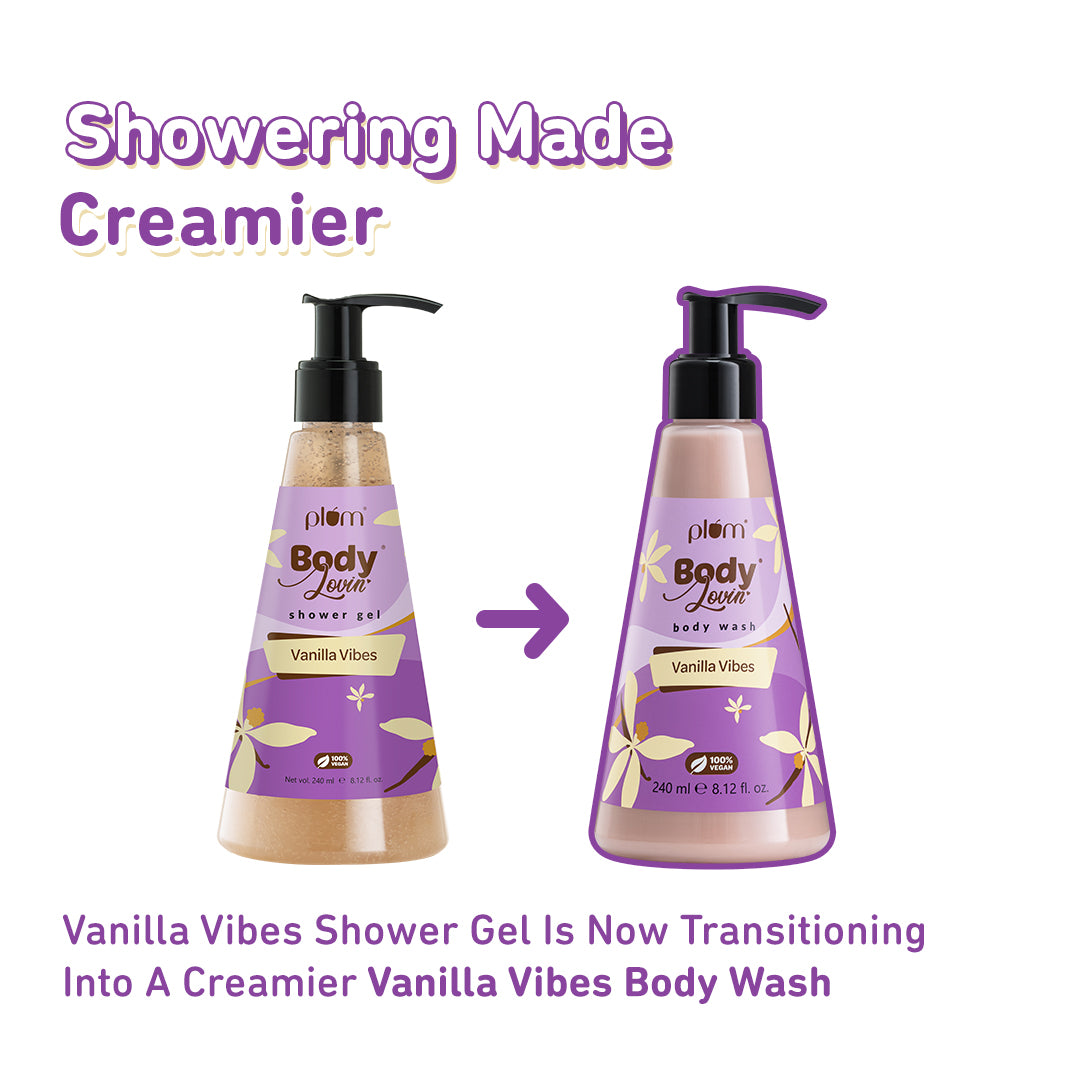 Vanilla Vibes Body Wash by Plum BodyLovin'