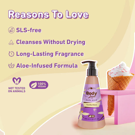 Best of Vanilla Vibes Bath & Body Bundle by Plum BodyLovin' new