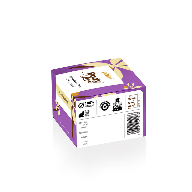 Plum BodyLovin' Vanilla Vibes De-odorizing Pit Cream | Aluminium-free Underarm Deodorant | Eliminates Odor
