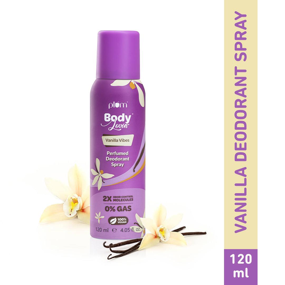 Vanilla Vibes Perfumed Deodorant Spray by Plum BodyLovin'