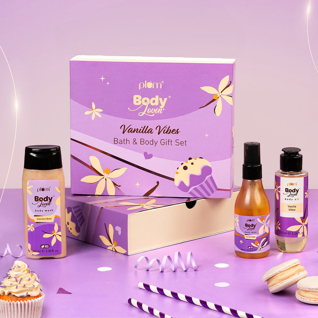 Vanilla Vibes Bath & Body Gift Set by Plum BodyLovin'