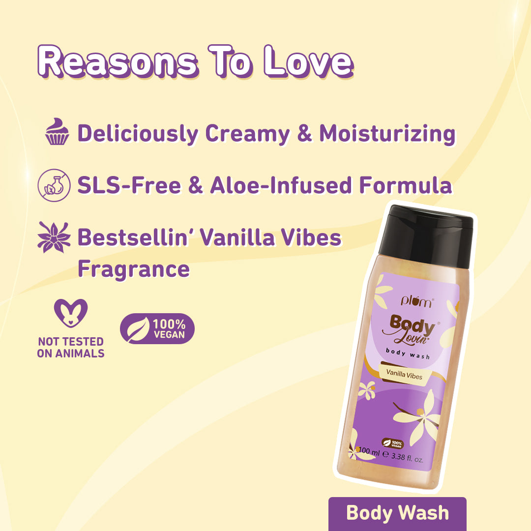 Vanilla Vibes Bath & Body Gift Set by Plum BodyLovin'