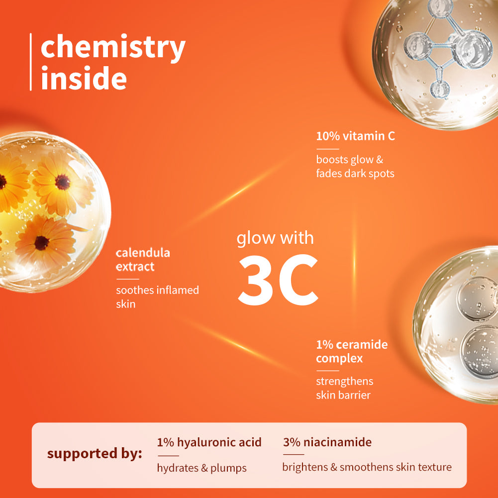 10% Vitamin C Barrier Boosting + Glow Serum with Calendula | 10ml