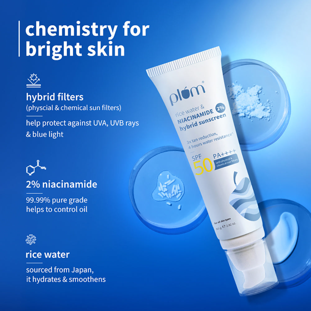2% Niacinamide Sunscreen & Rice Water SPF 50 PA++++ Sunscreen