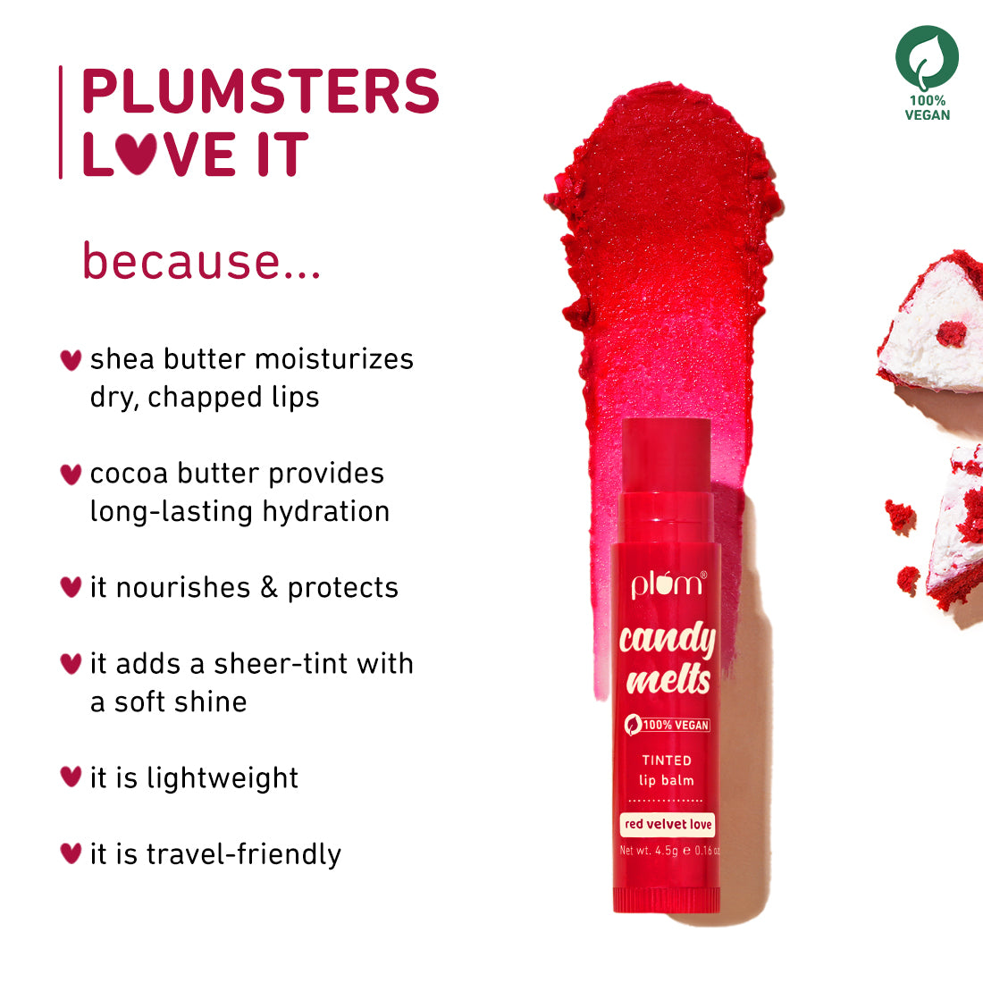 Candy Melts Red Velvet Love Tinted Lip Balm