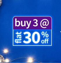 Buy 3 @ flat 30% off
