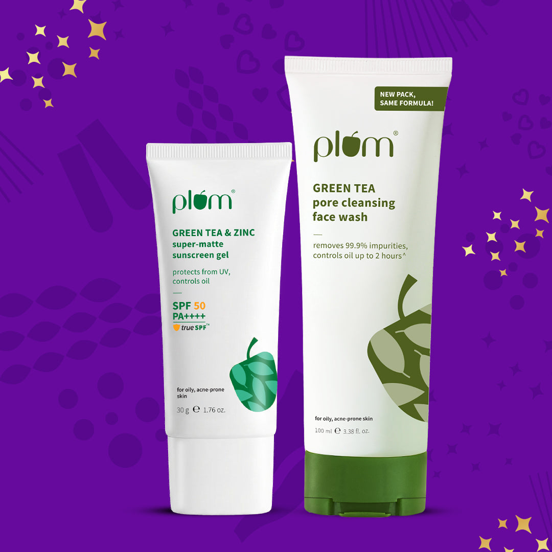 🎁 Green Tea Cleanse & Protect Duo (Face wash & Sunscreen)