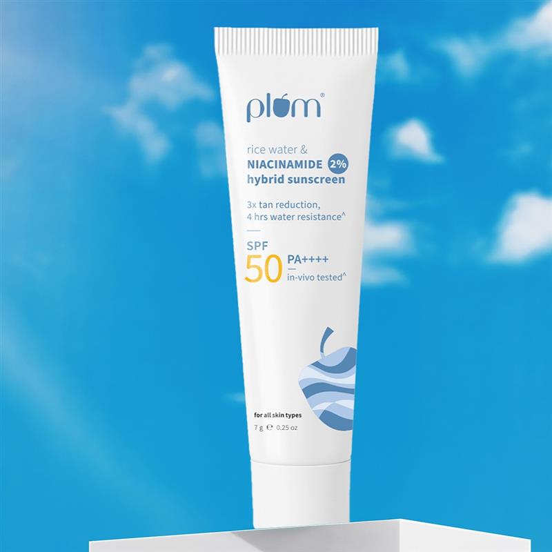 🎁 Rice Water & 2% Niacinamide Hybrid Sunscreen | 7 gm | Travel-Size