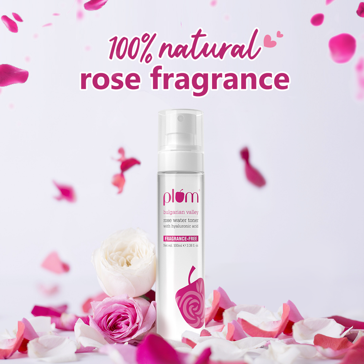 Bulgarian Valley Rose Water Toner | With Hyaluronic Acid & Rose Extracts | Natural Rose Fragrance