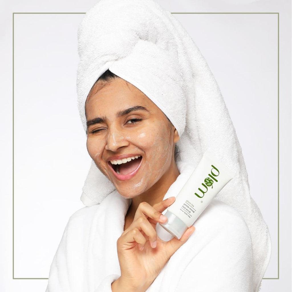 Buy Best Green Tea Face Scrub Online Plum Goodness