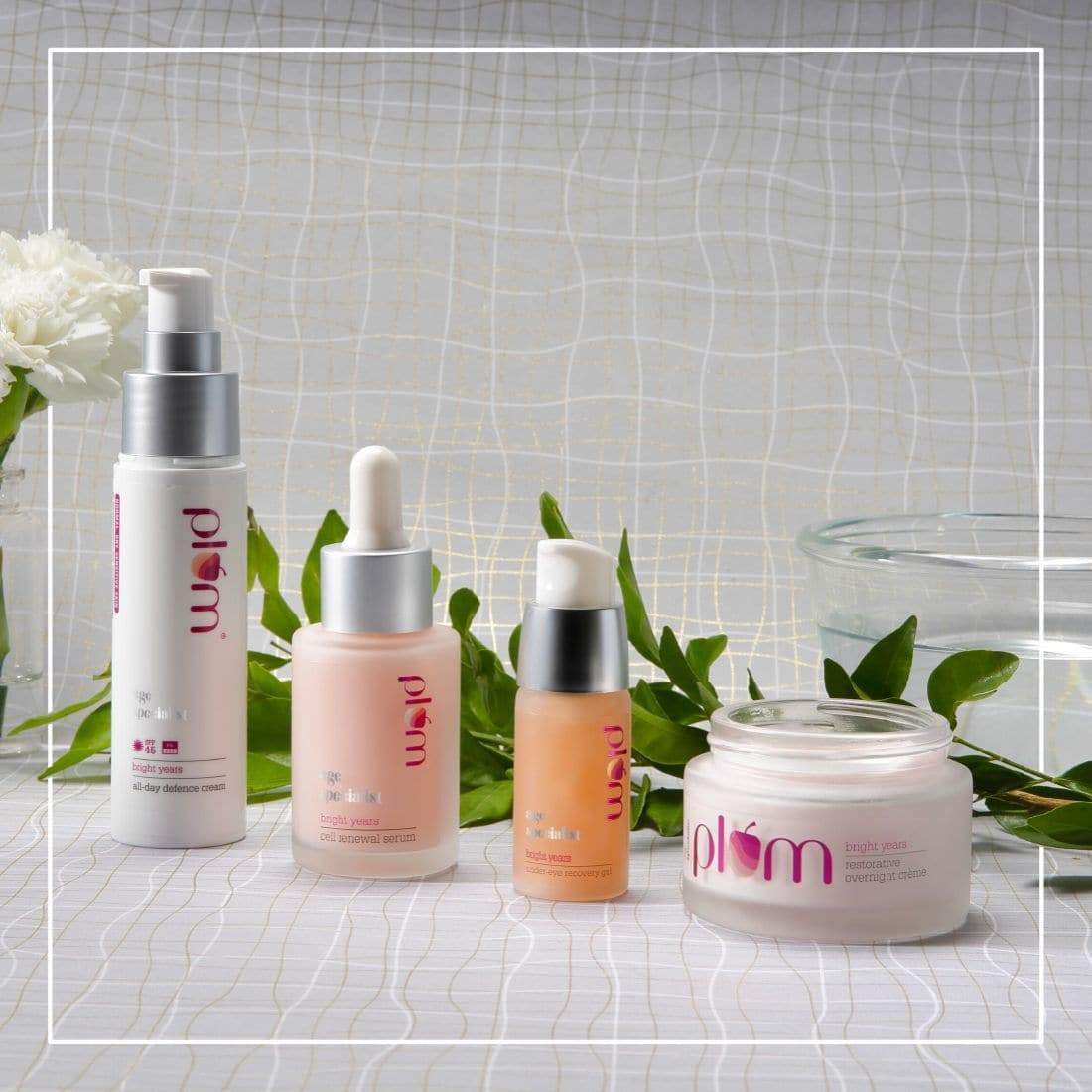 Bright Years Age Specialist Full Set | Eye Recovery Gel, Cell Renewal Serum, Sunscreen & Night Cream