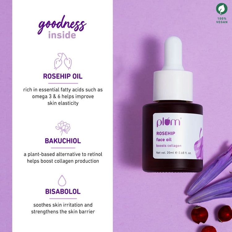 Rosehip Face Oil with Bakuchiol & Bisabolol  3