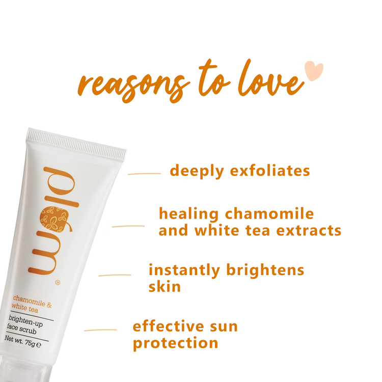 Plum Chamomile White Tea Face Scrub-3