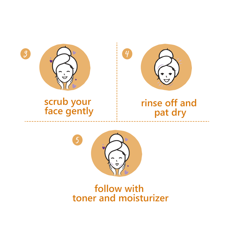 Plum Chamomile White Tea Face Scrub-6