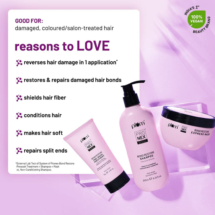 ProNexᵀᴹ Bond Restore Collection | Reverses Hair Damage | Repairs Hair Structure | 100% Vegan | Sulphate-Free