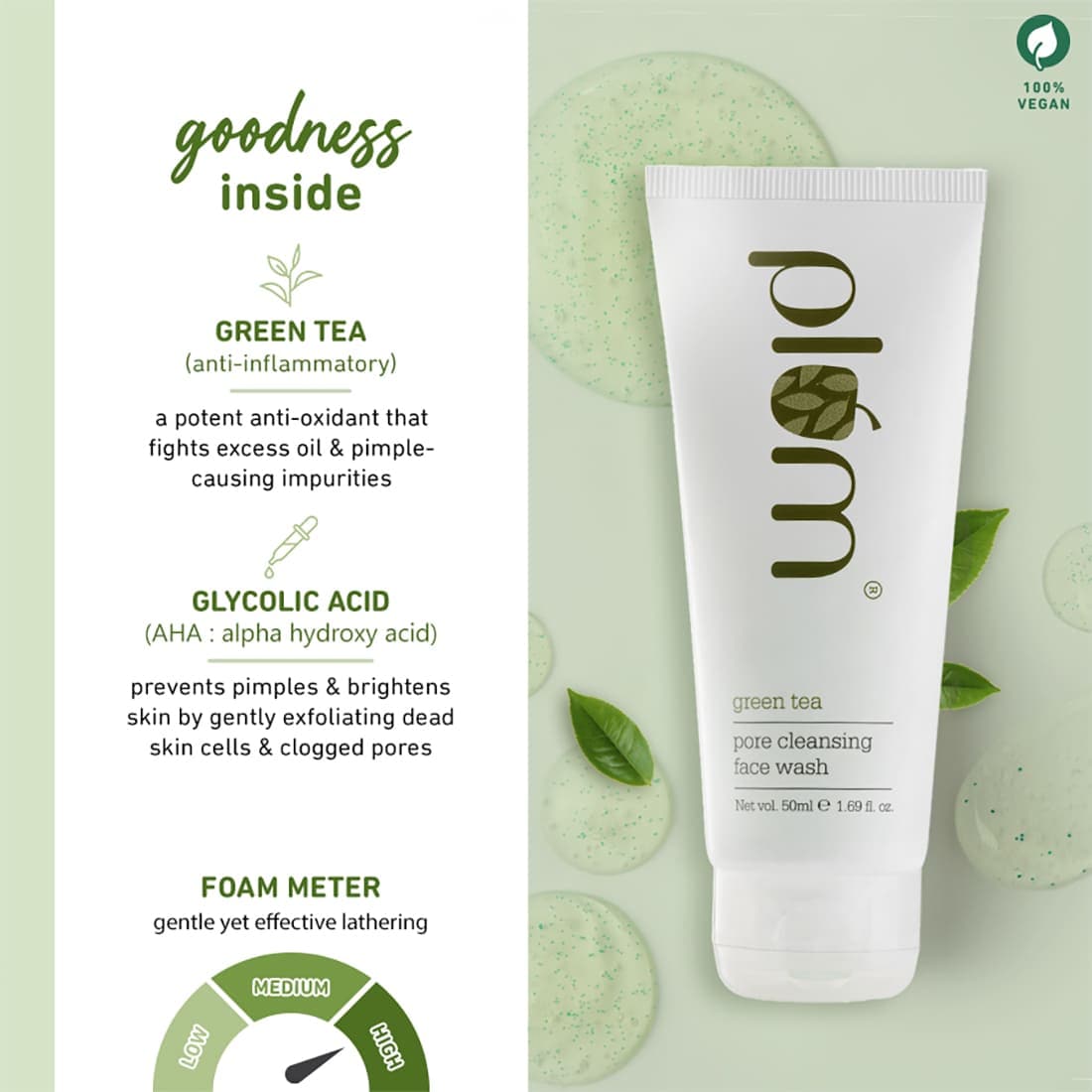 Green tea online face wash