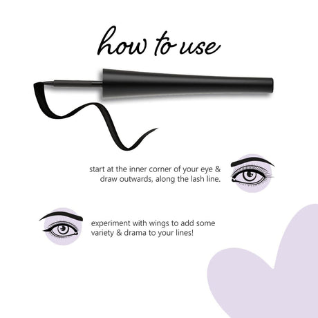 Eye-Swear-By Double It Up Duo | Set of 2 - Matte Liner 01 Black | Quick Drying | Water-Proof | 100% Vegan & Cruelty-Free