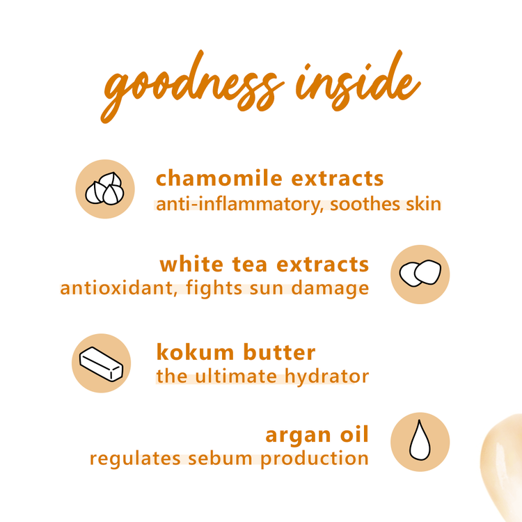 Chamomile & White Tea Plush Night Souffle | For Normal, Combination Skin | 100% Vegan, Cruelty Free