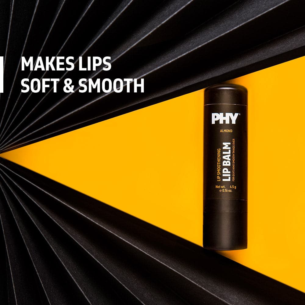 Phy Lip Smoothening Almond Lip Balm | Moisturizes, Softens & Smoothens Lips | 100 % Vegan