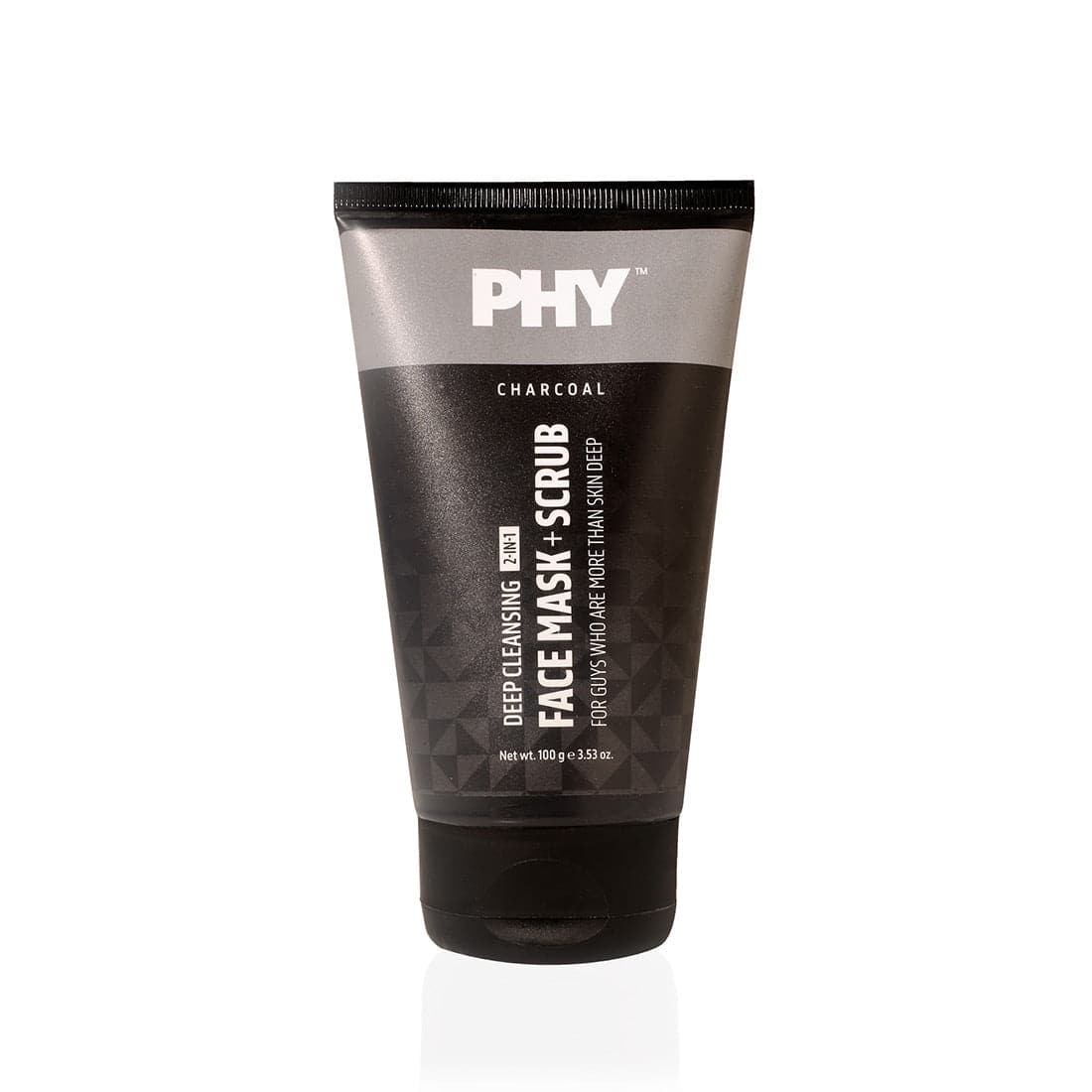 Phy Charcoal 2-In-1 Face Mask + Scrub | Deep Cleansing | For Oily Or Combi Skin