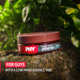 Phy Hair Creme Wax | Medium Hold + Medium Shine | No Synthetic Polymers | All Hair Types