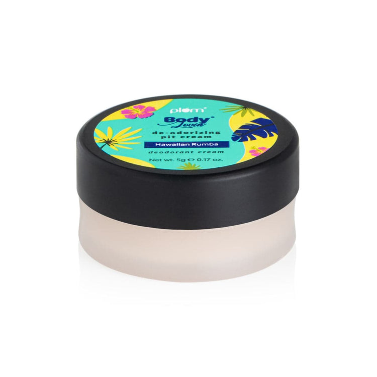 Plum BodyLovin' Hawaiian Rumba De-odorizing Pit Cream Mini | Aluminium-free Underarm Deodorant | Eliminates Odor