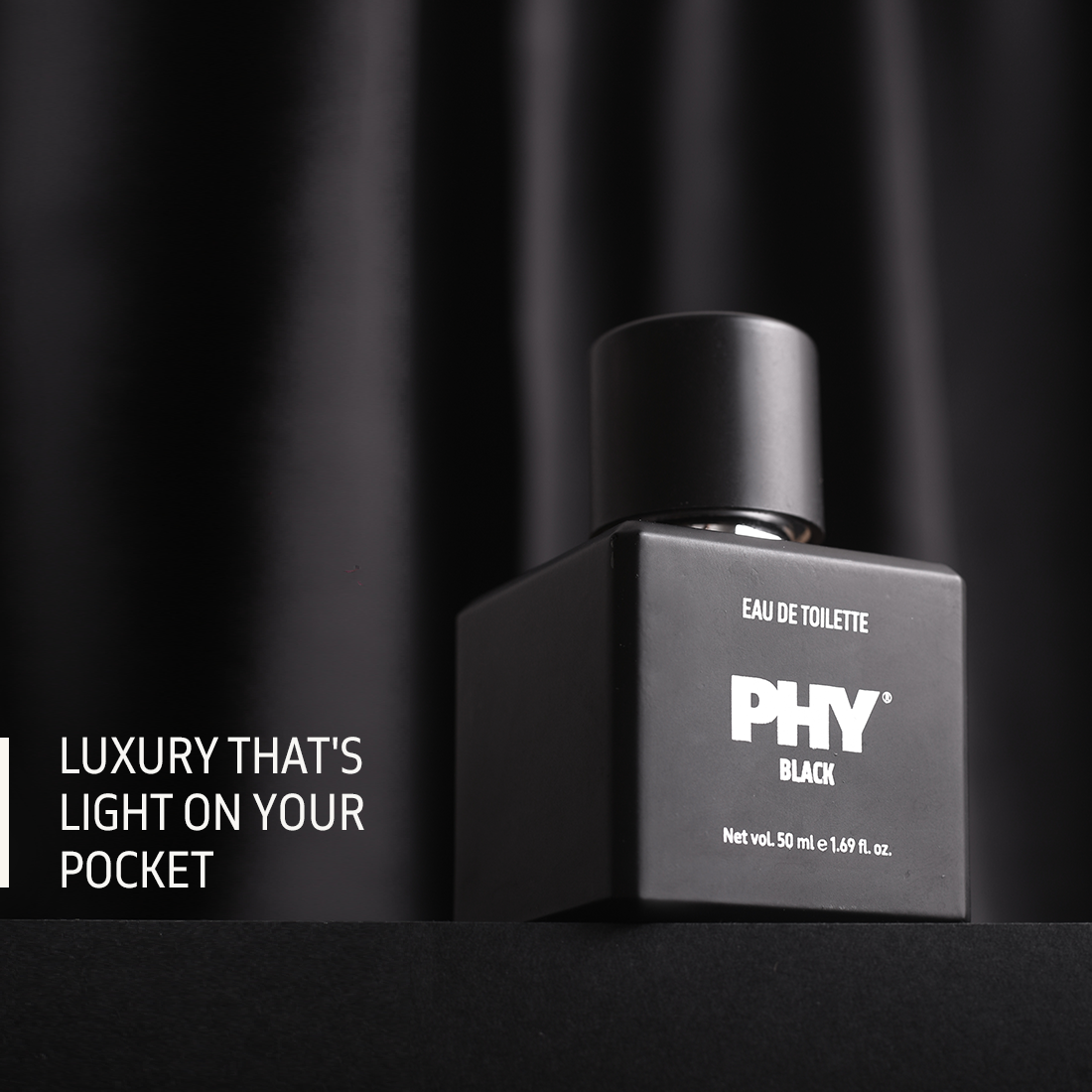 Phy Black Eau de Toilette Subtle long lasting fragrance