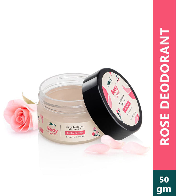 Plum BodyLovin’ Feelin’ So Rose De-odorizing Pit Cream | Aluminium-free Underarm Deodorant