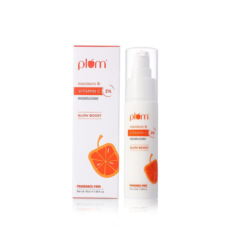 3% Vitamin C Moisturizer with Mandarin | For Glowing Skin | For Hyperpigmentation & Dull Skin | 100% Vegan