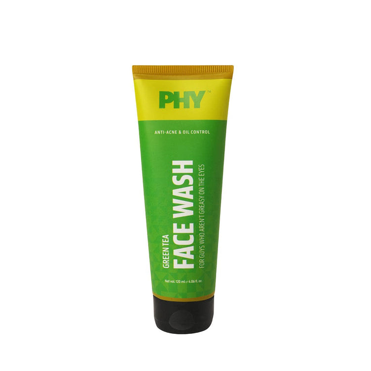Phy Green Tea Face Wash | Anti-Acne + Oil Control | SLS-Free | For Oily, Acne-Prone Skin