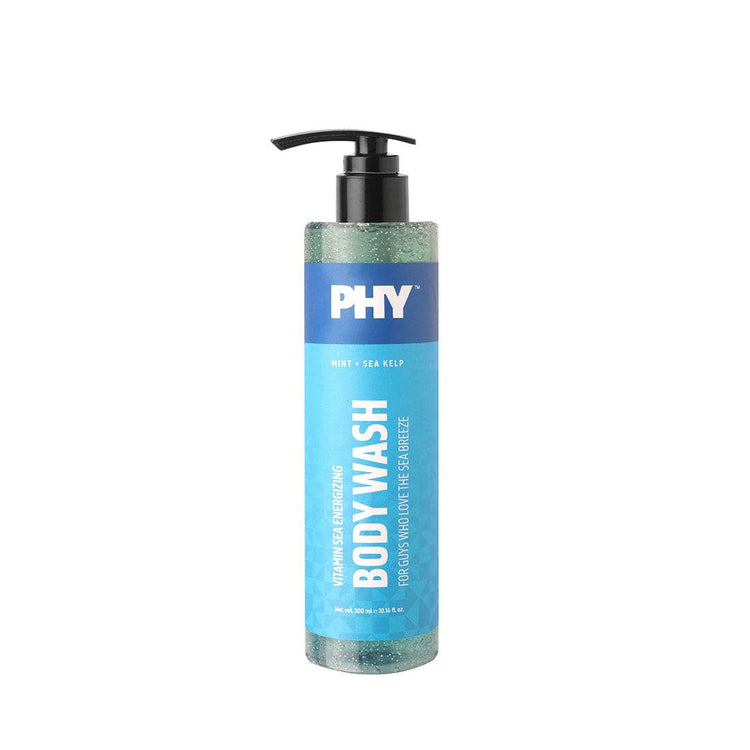Phy Vitamin Sea Energizing Body Wash | Mint + Sea Kelp | Gentle, Non-Drying Cleansing | SLS-Free