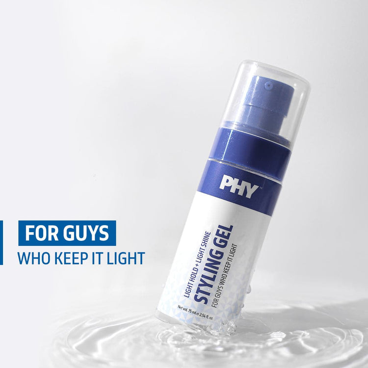Phy Hair Styling Gel | Light Hold + Light Shine | Synthetic Polymers-Free