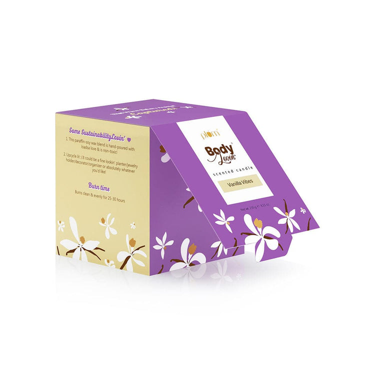 Plum BodyLovin’ Vanilla Vibes Scented Candle | Long-lasting Fragrance | Evenly Melting Wax