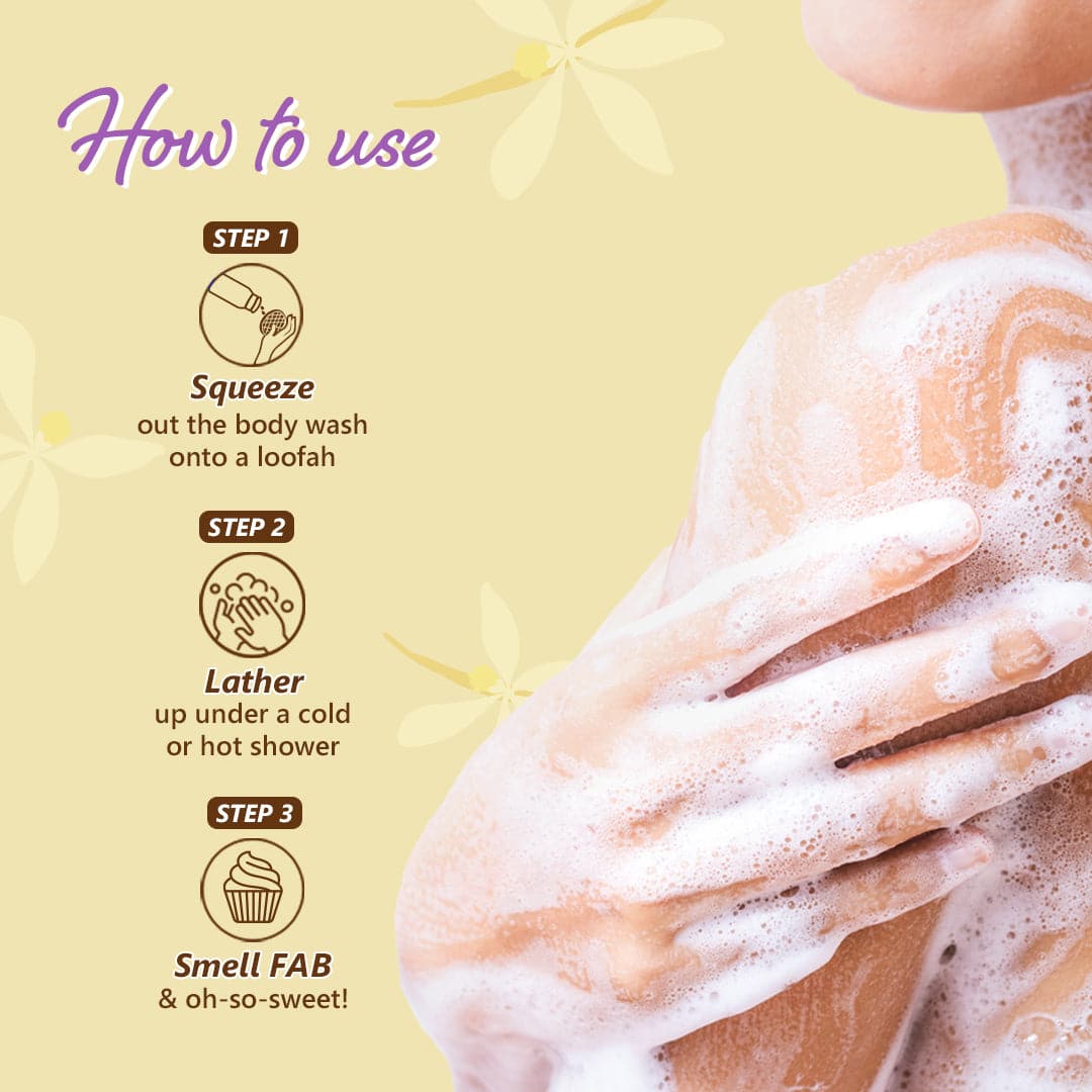 Plum BodyLovin' Vanilla Vibes Shower Gel (100ml) | Body Wash | Travel-Friendly | Vanilla Fragrance | Super-Lathering