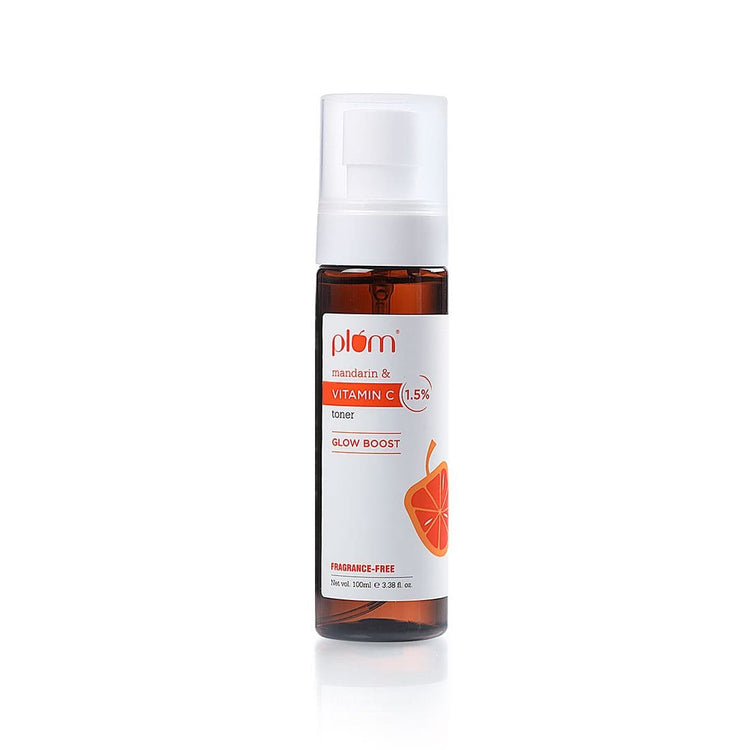 1.5% Vitamin C Toner with Mandarin | For Glowing Skin | Fragrance-Free | 100% Vegan